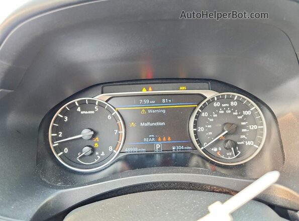 1N4BL4CV2SN360767 2025 NISSAN ALTIMA Blue Սարքավորումների վահանակի տեսք