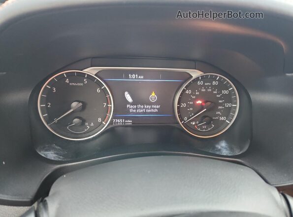 1N4BL4CV3KC105217 2019 NISSAN ALTIMA Black Widok zestawu wskaźników