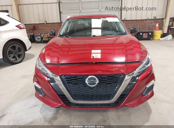 1N4BL4CV3KC117545 2019 NISSAN ALTIMA Burgundy Вид щитка приладів