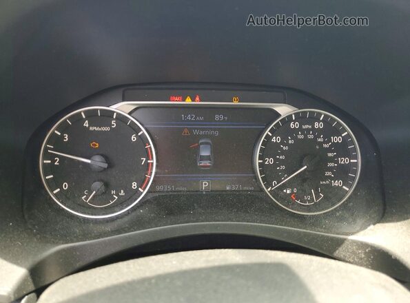 1N4BL4CV3KC131638 2019 NISSAN ALTIMA Blue Vista del cuadro de instrumentos