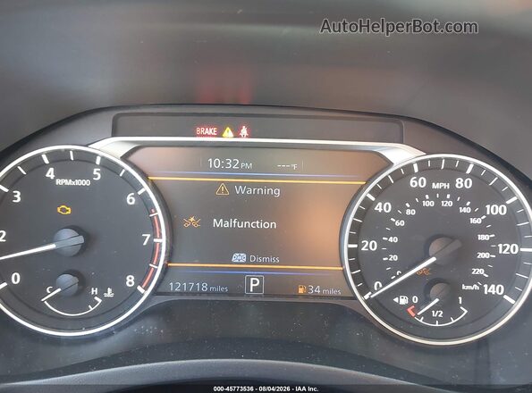 1N4BL4CV3KC196201 2019 NISSAN ALTIMA Orange Вид задніх сидінь