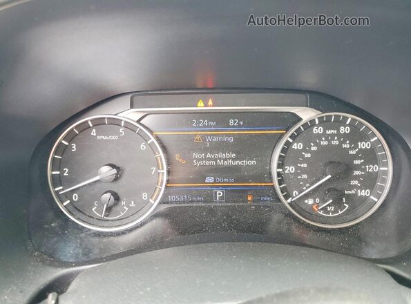 1N4BL4CV3LC165323 2020 NISSAN ALTIMA Черный Вид щитка приборов