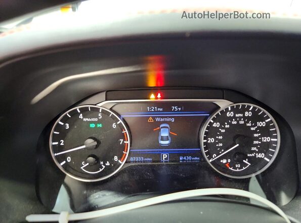 1N4BL4CV3PN367458 2023 NISSAN ALTIMA White Instrument cluster view
