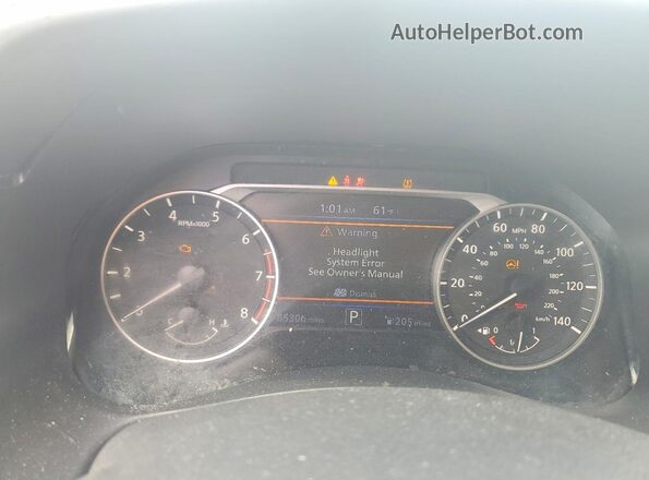 1N4BL4CV4LC176816 2020 NISSAN ALTIMA Черный Вид щитка приборов