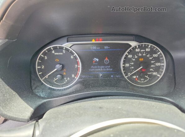 1N4BL4CV4LC178789 2020 NISSAN ALTIMA Black Widok zestawu wskaźników