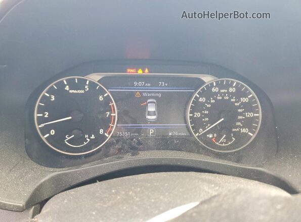 1N4BL4CV4LC179649 2020 NISSAN ALTIMA Черный Вид щитка приборов