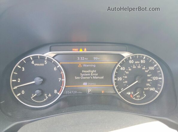 1N4BL4CV4LC240241 2020 NISSAN ALTIMA White ხელსაწყოთა პანელის ხედი