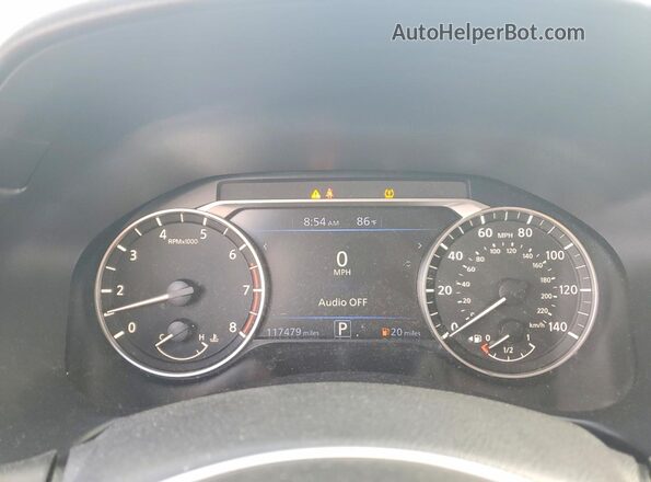 1N4BL4CV5KC170876 2019 NISSAN ALTIMA Silver Вид щитка приладів