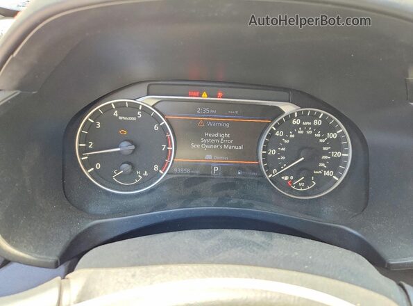 1N4BL4CV5KN309473 2019 NISSAN ALTIMA White Widok zestawu wskaźników