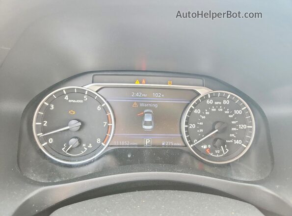 1N4BL4CV5LC182995 2020 NISSAN ALTIMA Gray Widok zestawu wskaźników