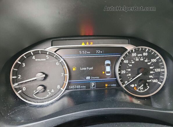1N4BL4CV5LC202601 2020 NISSAN ALTIMA Black Instrument cluster view