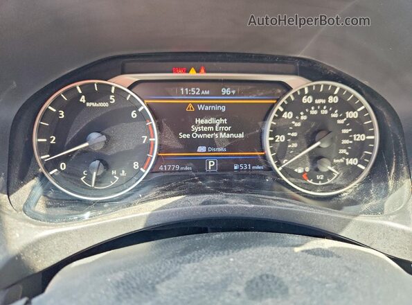 1N4BL4CV5NN373145 2022 NISSAN ALTIMA Gray ხელსაწყოთა პანელის ხედი