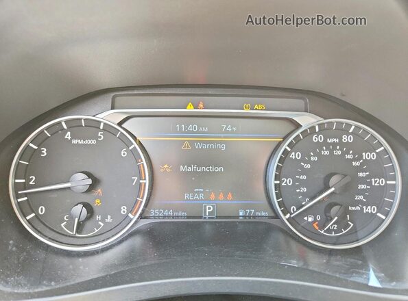 1N4BL4CV5RN310293 2024 NISSAN ALTIMA Gray Вид щитка приладів