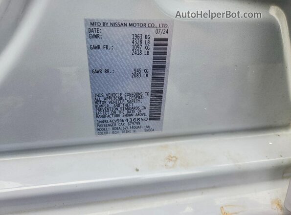 1N4BL4CV5RN436850 2024 NISSAN ALTIMA Gray Widok komory silnika