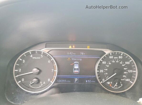 1N4BL4CV6KC253894 2019 NISSAN ALTIMA White Սարքավորումների վահանակի տեսք
