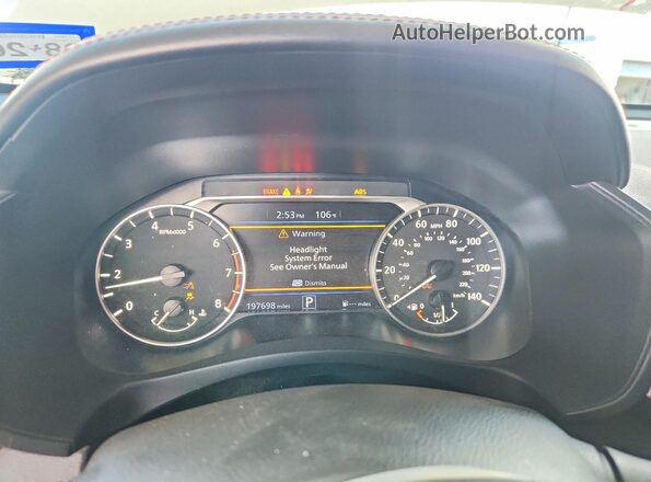 1N4BL4CV6MN316063 2021 NISSAN ALTIMA Белый Вид щитка приборов