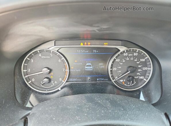 1N4BL4CV6NN319014 2022 NISSAN ALTIMA Silver ხელსაწყოთა პანელის ხედი