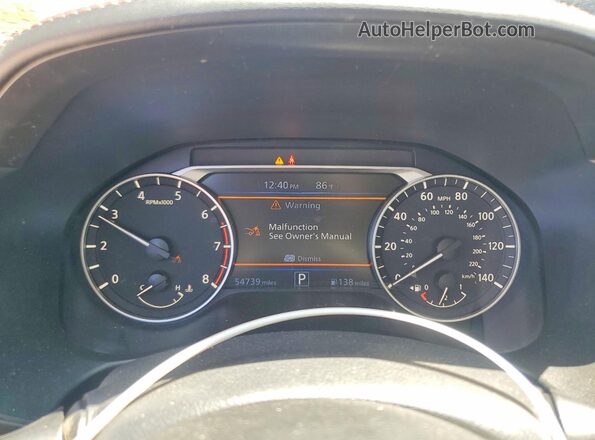 1N4BL4CV6NN322933 2022 NISSAN ALTIMA Gray ხელსაწყოთა პანელის ხედი