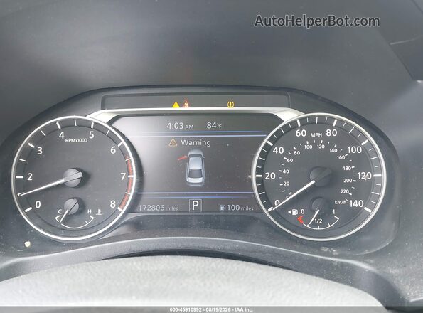 1N4BL4CV7KC249756 2019 NISSAN ALTIMA Gray Vista de los asientos traseros