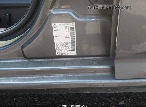 1N4BL4CV7LC166328 2020 NISSAN ALTIMA Gray Շարժիչի բաժամունքի տեսք