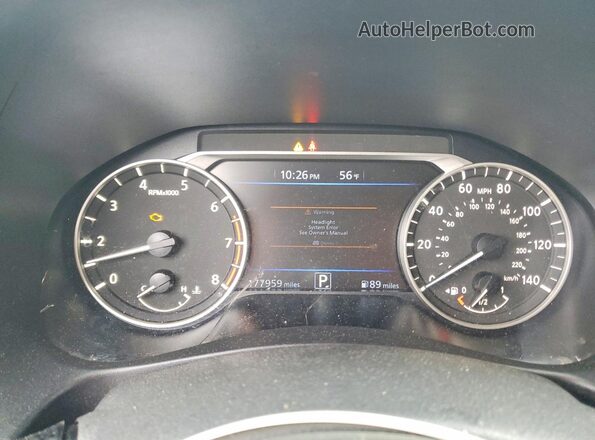 1N4BL4CV7LC234448 2020 NISSAN ALTIMA Серый Вид щитка приборов