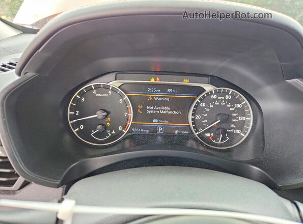 1N4BL4CV7MN417421 2021 NISSAN ALTIMA Orange Widok zestawu wskaźników
