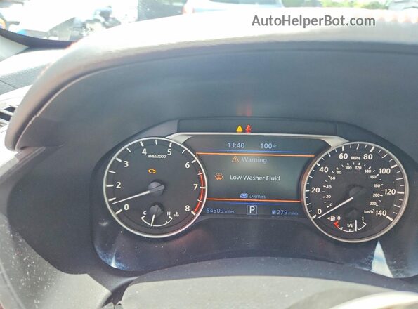 1N4BL4CV8KN319818 2019 NISSAN ALTIMA Белый Вид щитка приборов