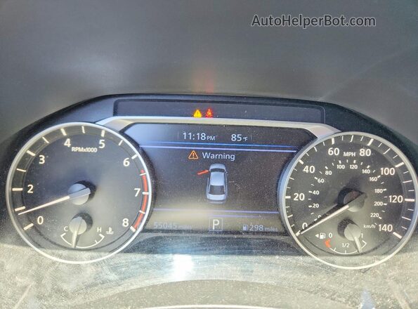 1N4BL4CV8MN420618 2021 NISSAN ALTIMA White Vista del cuadro de instrumentos