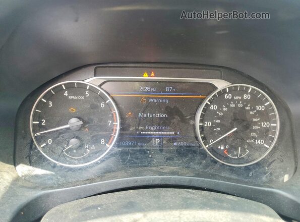 1N4BL4CV8NN353035 2022 NISSAN ALTIMA Black Instrument cluster view