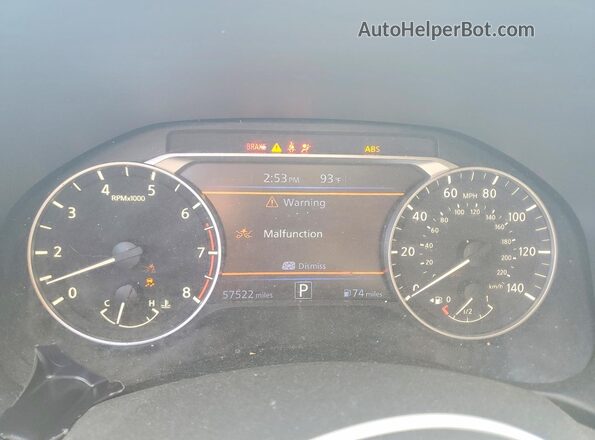 1N4BL4CV8RN313463 2024 NISSAN ALTIMA Black Instrument cluster view