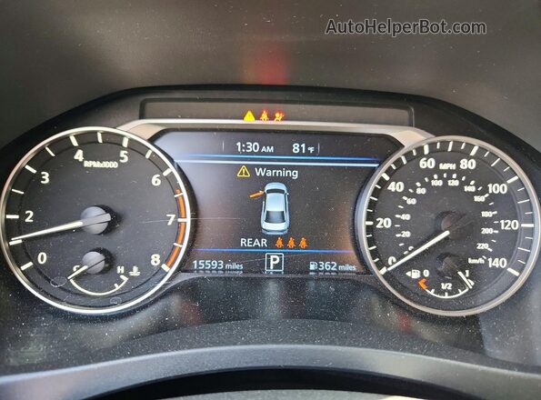 1N4BL4CV8SN315543 2025 NISSAN ALTIMA White Vista del cuadro de instrumentos