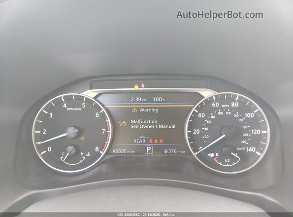 1N4BL4CV8SN357551 2025 NISSAN ALTIMA Синий Вид задних сидений