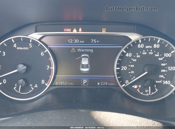 1N4BL4CV9KC212434 2019 NISSAN ALTIMA Black Widok tylnych siedzeń