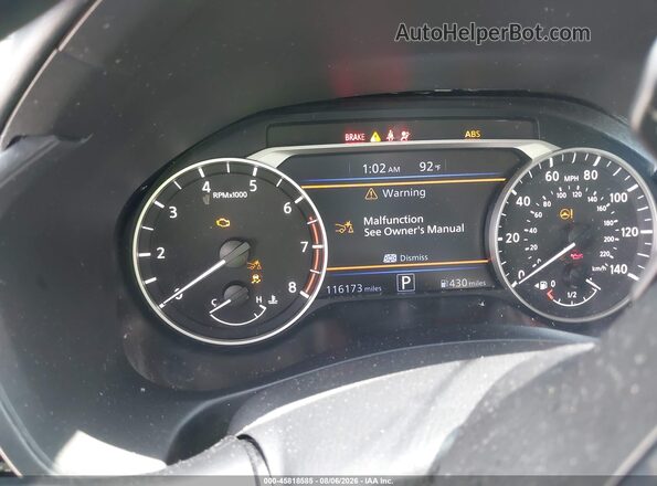 1N4BL4CV9LC198536 2020 NISSAN ALTIMA Gray Widok tylnych siedzeń
