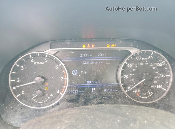 1N4BL4CV9MN329440 2021 NISSAN ALTIMA Blue ხელსაწყოთა პანელის ხედი