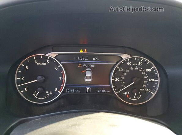 1N4BL4CV9MN352748 2021 NISSAN ALTIMA Серебряный Вид щитка приборов