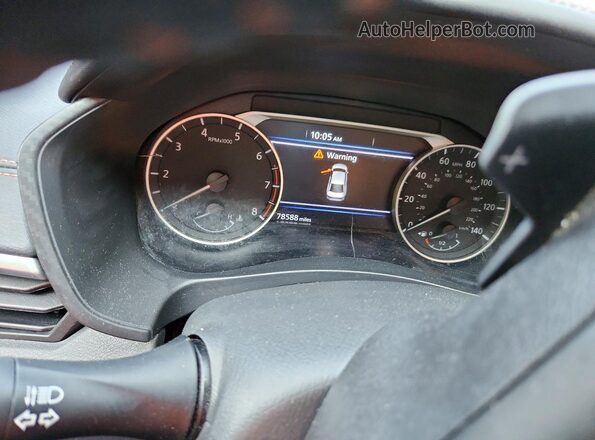 1N4BL4CV9NN347695 2022 NISSAN ALTIMA Black Вид щитка приладів