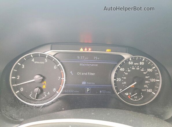 1N4BL4CV9NN357482 2022 NISSAN ALTIMA White Widok zestawu wskaźników