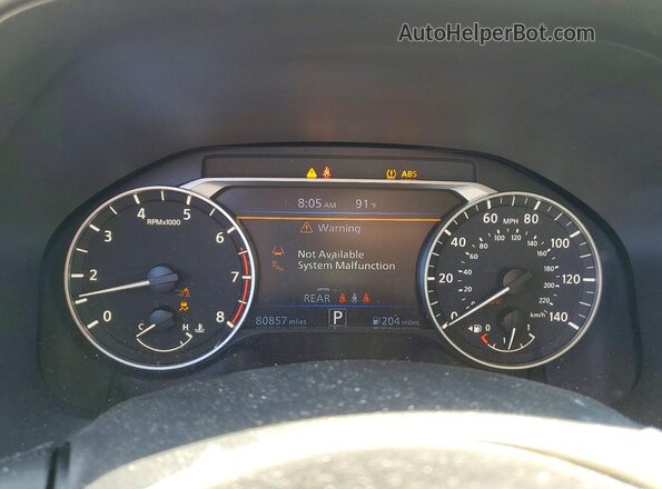 1N4BL4CV9PN323352 2023 NISSAN ALTIMA Gray Widok zestawu wskaźników