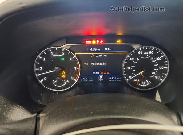 1N4BL4CV9PN394504 2023 NISSAN ALTIMA Gray Вид щитка приладів