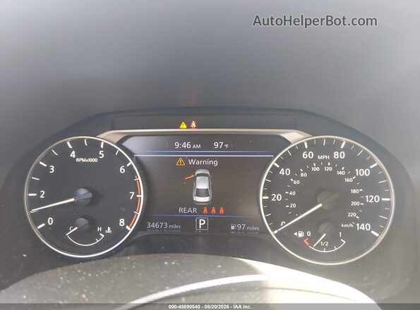 1N4BL4CV9SN358398 2025 NISSAN ALTIMA Black Widok tylnych siedzeń
