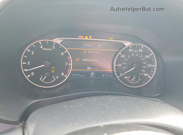 1N4BL4CVXMN301985 2021 NISSAN ALTIMA Orange Widok zestawu wskaźników