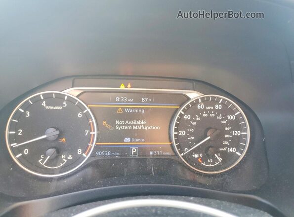 1N4BL4CVXMN326983 2021 NISSAN ALTIMA Серебряный Вид щитка приборов