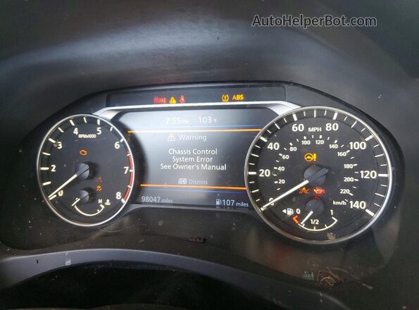 1N4BL4CVXMN411869 2021 NISSAN ALTIMA Silver ხელსაწყოთა პანელის ხედი