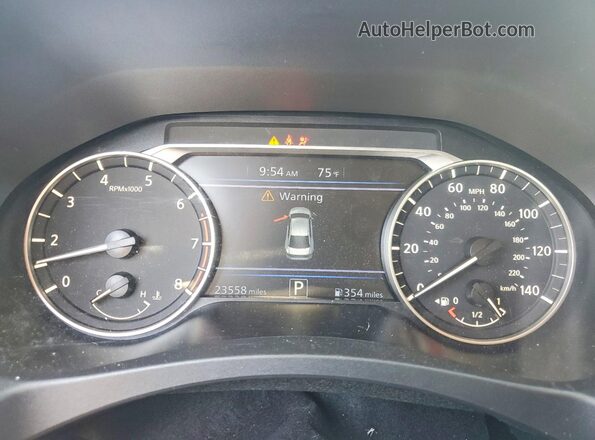 1N4BL4CVXSN381768 2025 NISSAN ALTIMA White Սարքավորումների վահանակի տեսք