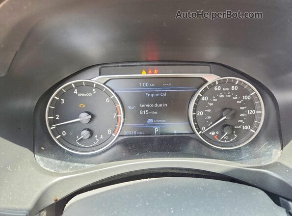1N4BL4CW0KN322172 2019 NISSAN ALTIMA Red Вид щитка приладів