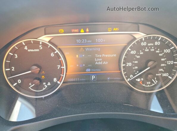 1N4BL4CW0LC227348 2020 NISSAN ALTIMA Синий Вид щитка приборов