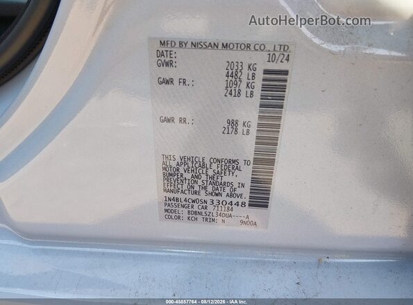1N4BL4CW0SN330448 2025 NISSAN ALTIMA Gray ძრავის განყოფილების ხედი