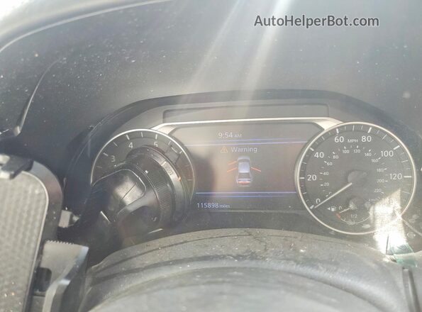 1N4BL4CW1KC185917 2019 NISSAN ALTIMA White Вид щитка приладів