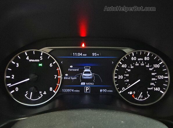 1N4BL4CW2KC140212 2019 NISSAN ALTIMA Orange Вид щитка приладів